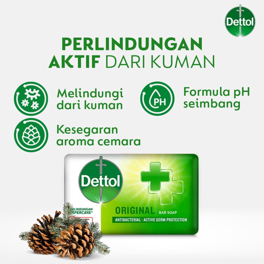 Dettol Original Antibacterial Barsoap 5pcs