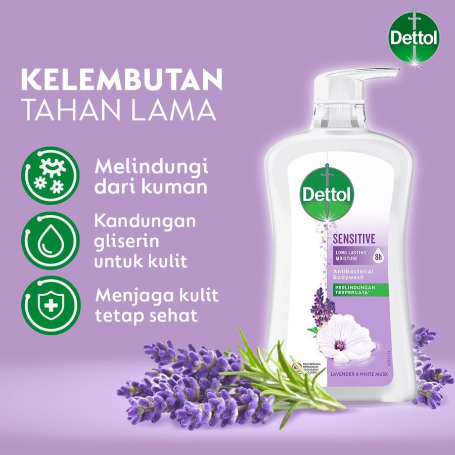 Dettol Sabun Mandi Cair - Body Wash Sensitive 410ml