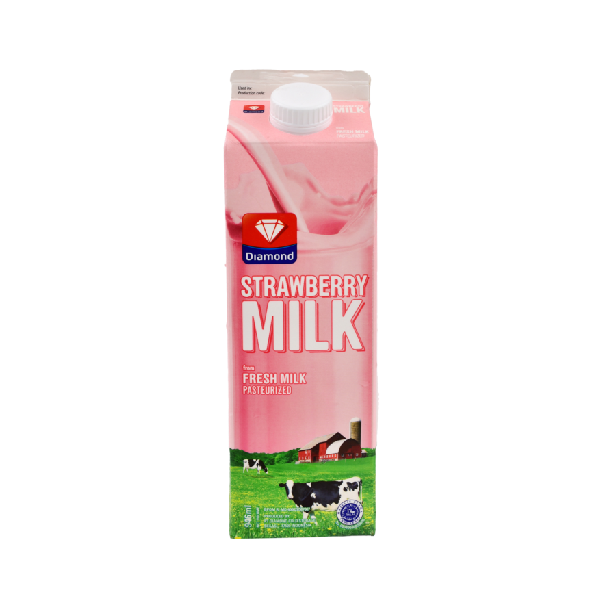 Diamond Fresh Milk Strawberry/Susu Segar 946ml