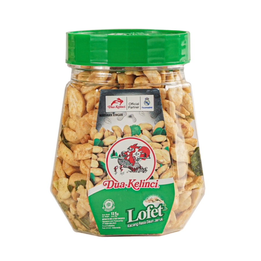 Dua Kelinci Lofet Toples/Kacang 120gram