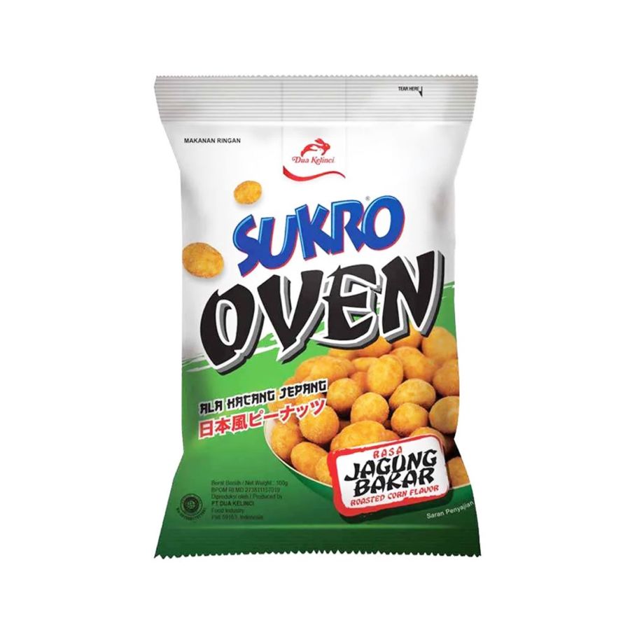 Dua Kelinci Sukro Oven Jagung Bakar/Kacang 95gram