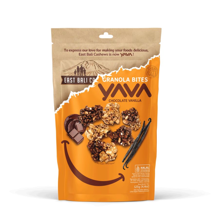 East Bali Cashews Chocolate Vanilla Granola Bites 125gram