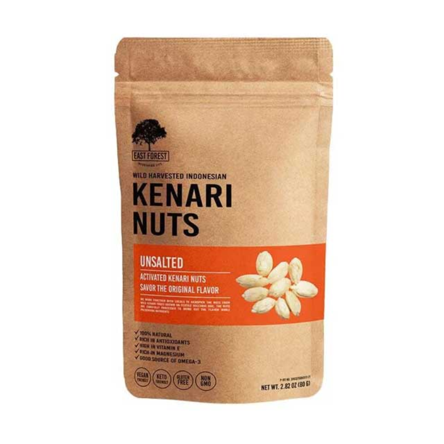 East Forest Kenari Nuts Unsalted 80gram