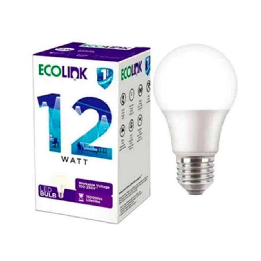 Ecolink Led Bulb 12W E27 6500K 1CT/12 1pcs