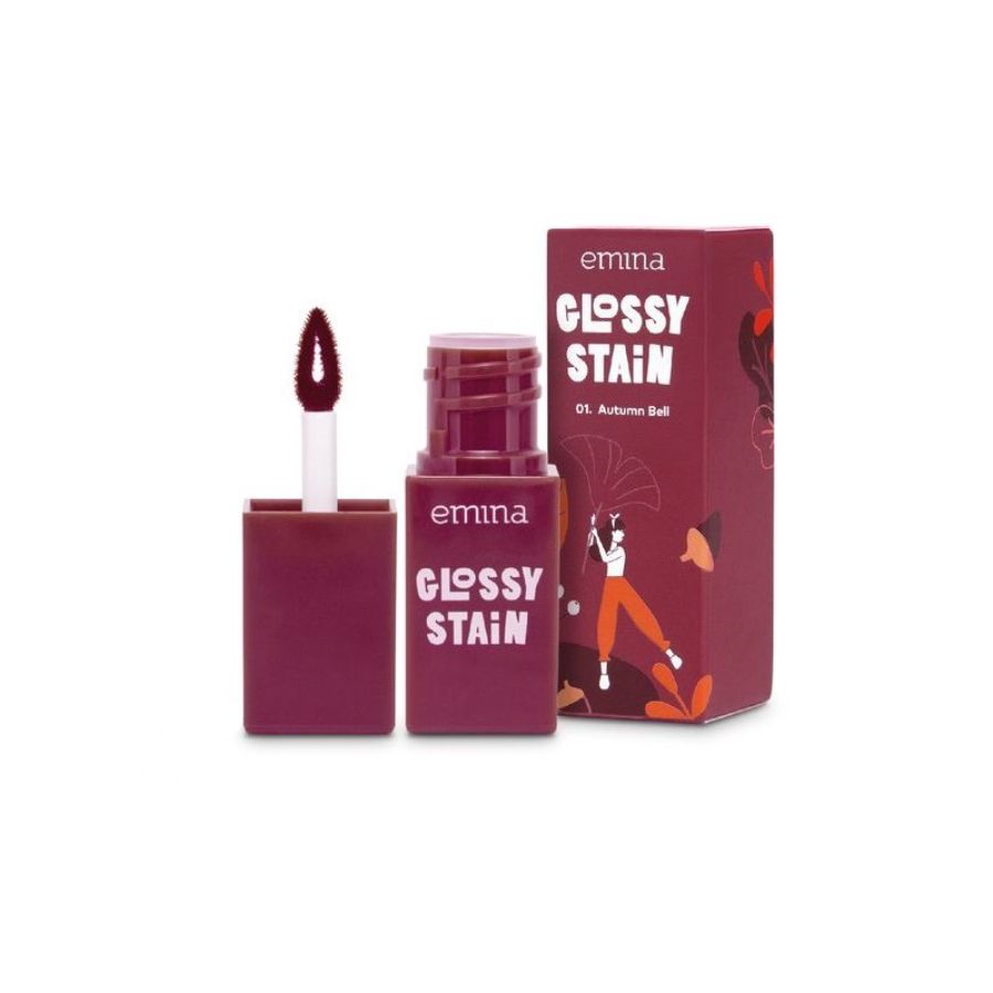 Emina Glossy Stain Lip Tint Matte Autumn Bell 3gram