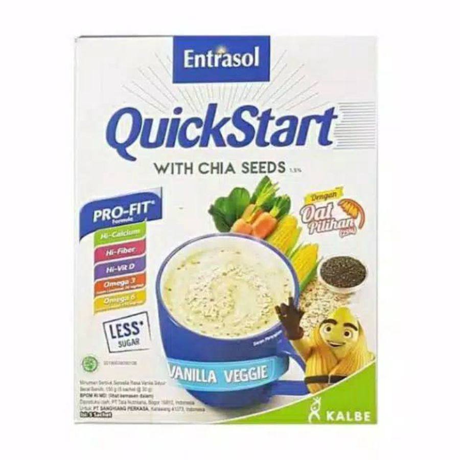 Entrasol Quickstart Vanila Veggie Cereal 150gram