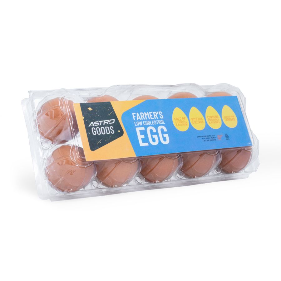 Farmer's Low Cholesterol Egg Astro Goods 10butir