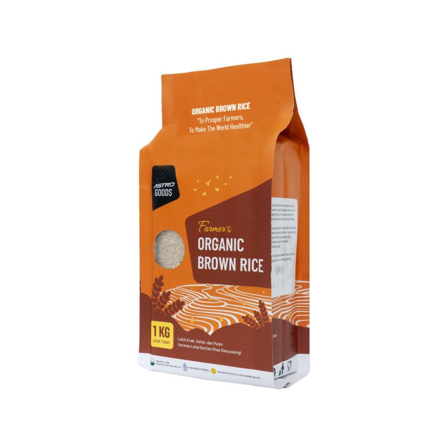 Farmer's Organic Brown Rice Astro Goods 1kg