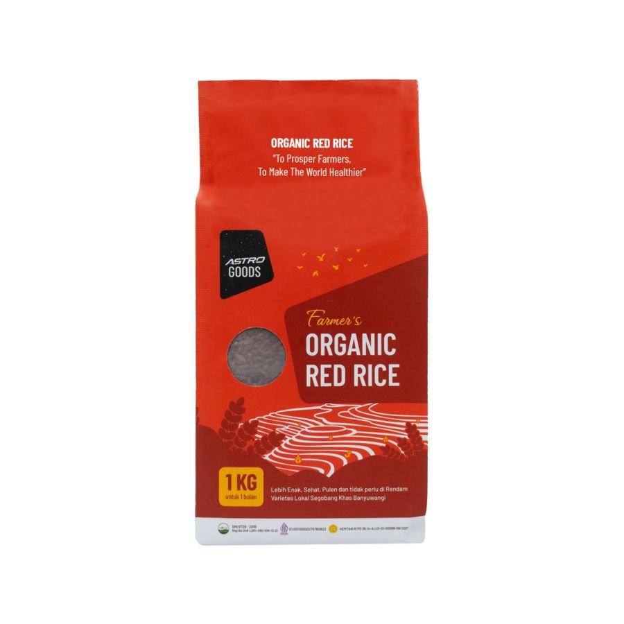 Farmer's Organic Red Rice Astro Goods/Beras Merah 1kg