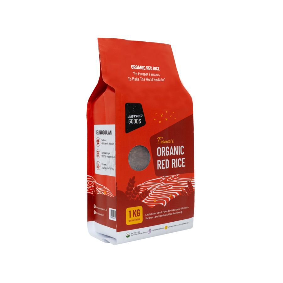 Farmer's Organic Red Rice Astro Goods 1kg