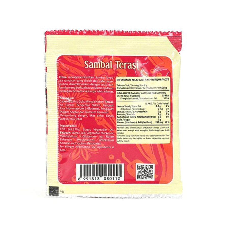 Finna Sambal Uleg Terasi 18gr