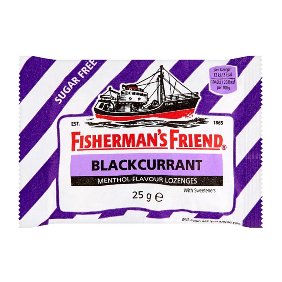 Fisherman's Friend Sugar Free Blackcurrant 25gram