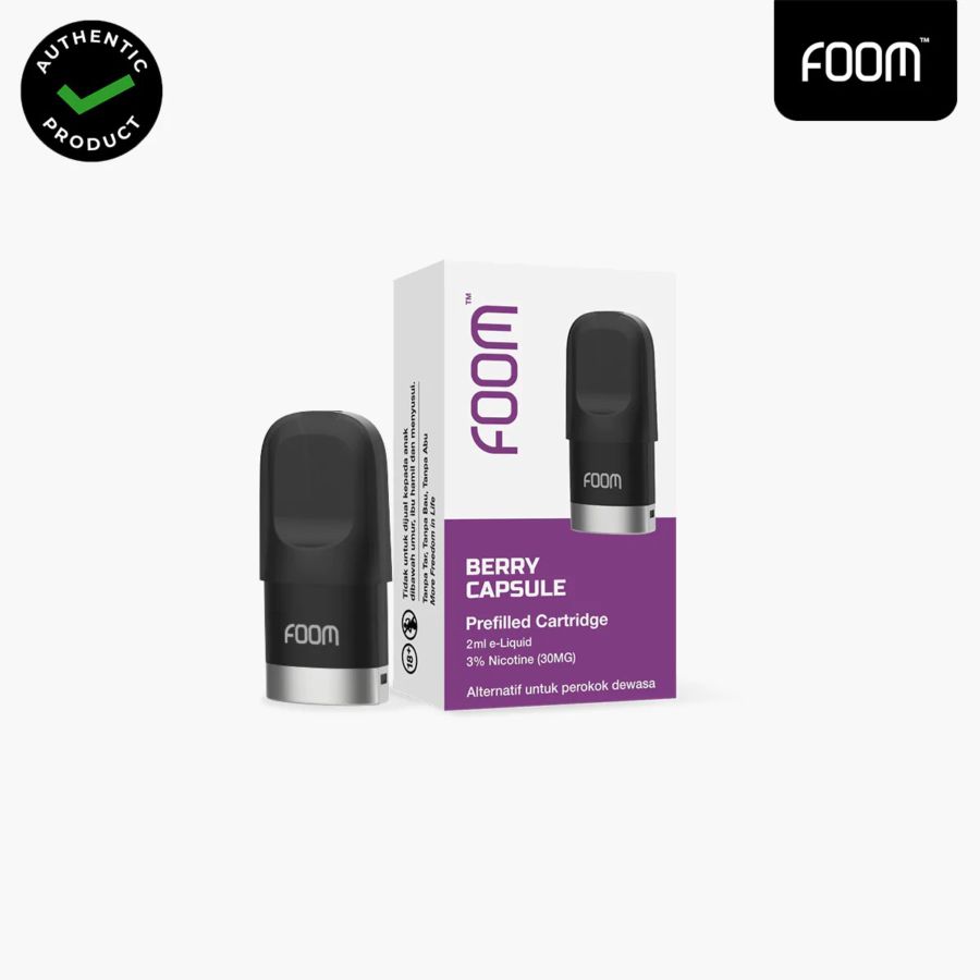 Foom Prefilled Cartridge - Berry Capsule Rokok Elektrik