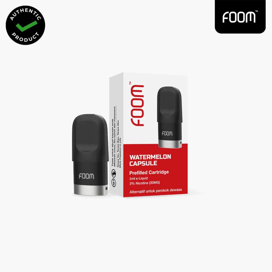 Foom Prefilled Cartridge - Watermelon Capsule Rokok Elektrik