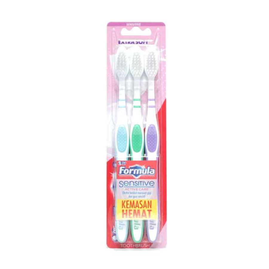 Formula Sensitive Active Care Extra Soft Toothbrush 3pcs