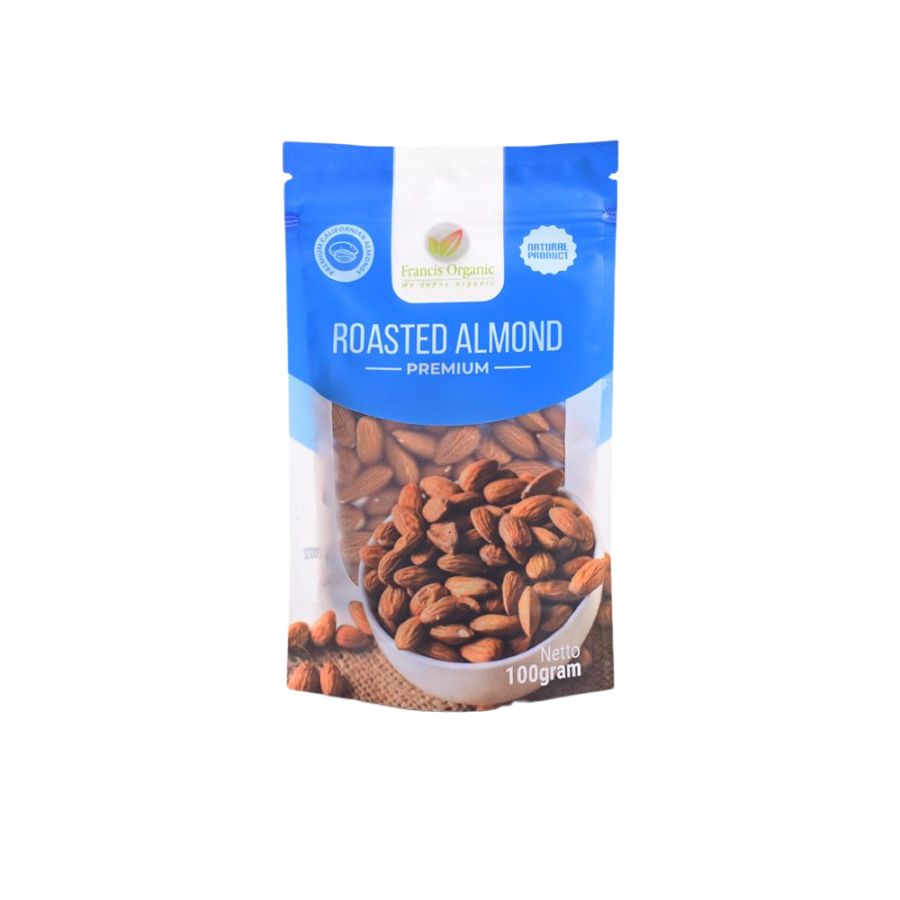 Francis Organic Roasted Almonds 100gram