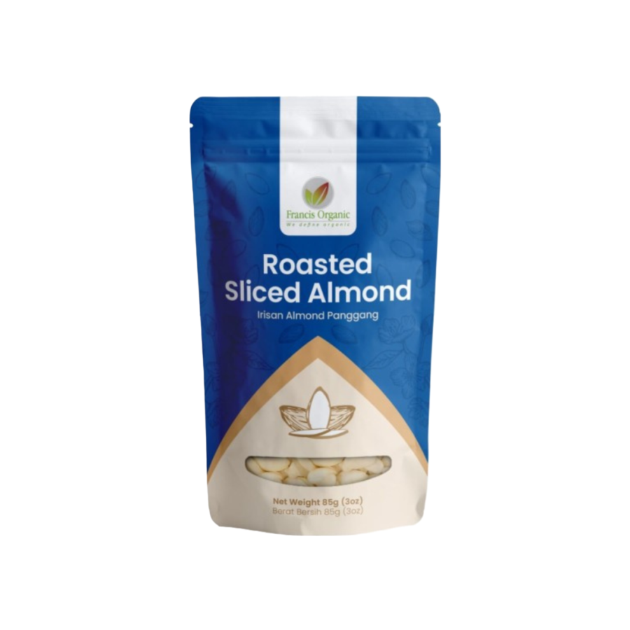 Francis Organic Roasted Sliced Almonds 85gram