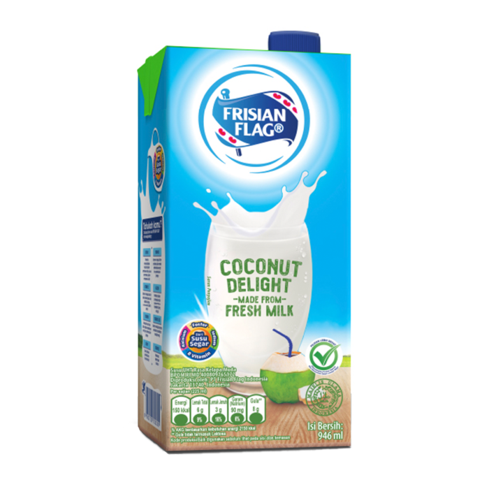 Frisian Flag Purefarm Coconut Delight Susu UHT