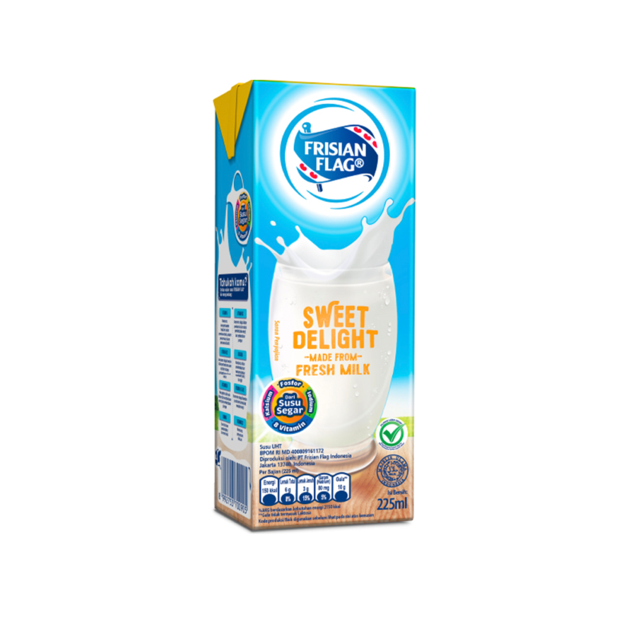 Frisian Flag Purefarm Sweet Delight/Susu UHT 225ml