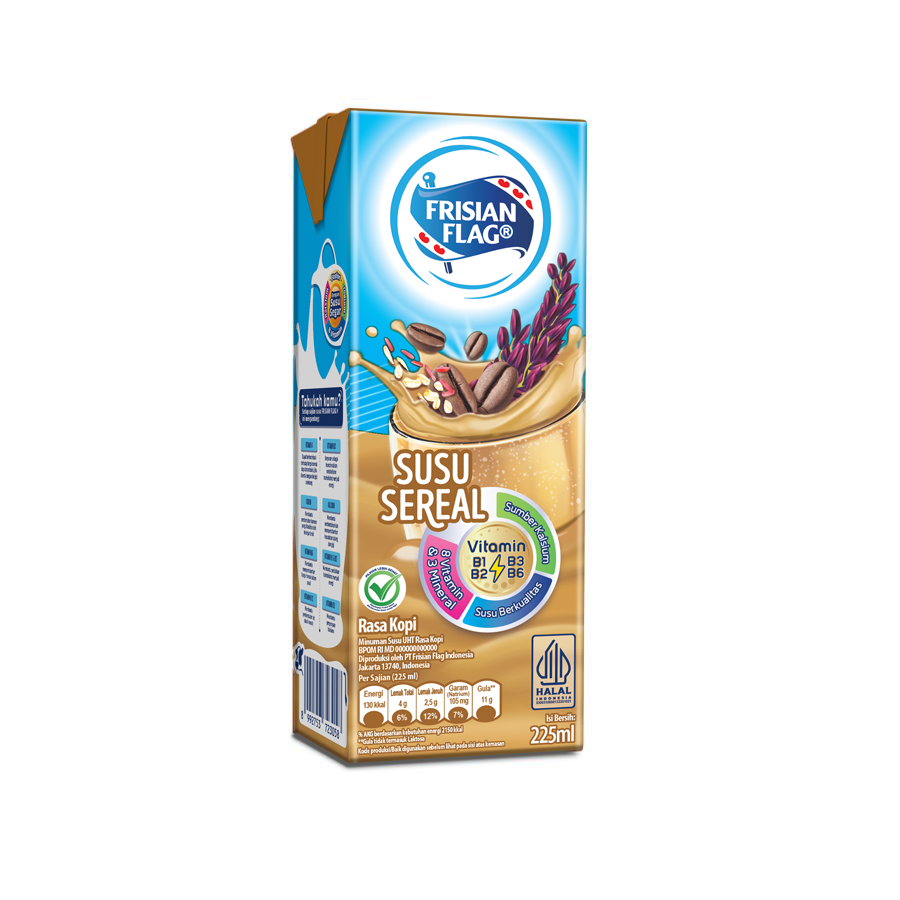 Frisian Flag Susu UHT Cereal Coffee /Susu UHT 225ml