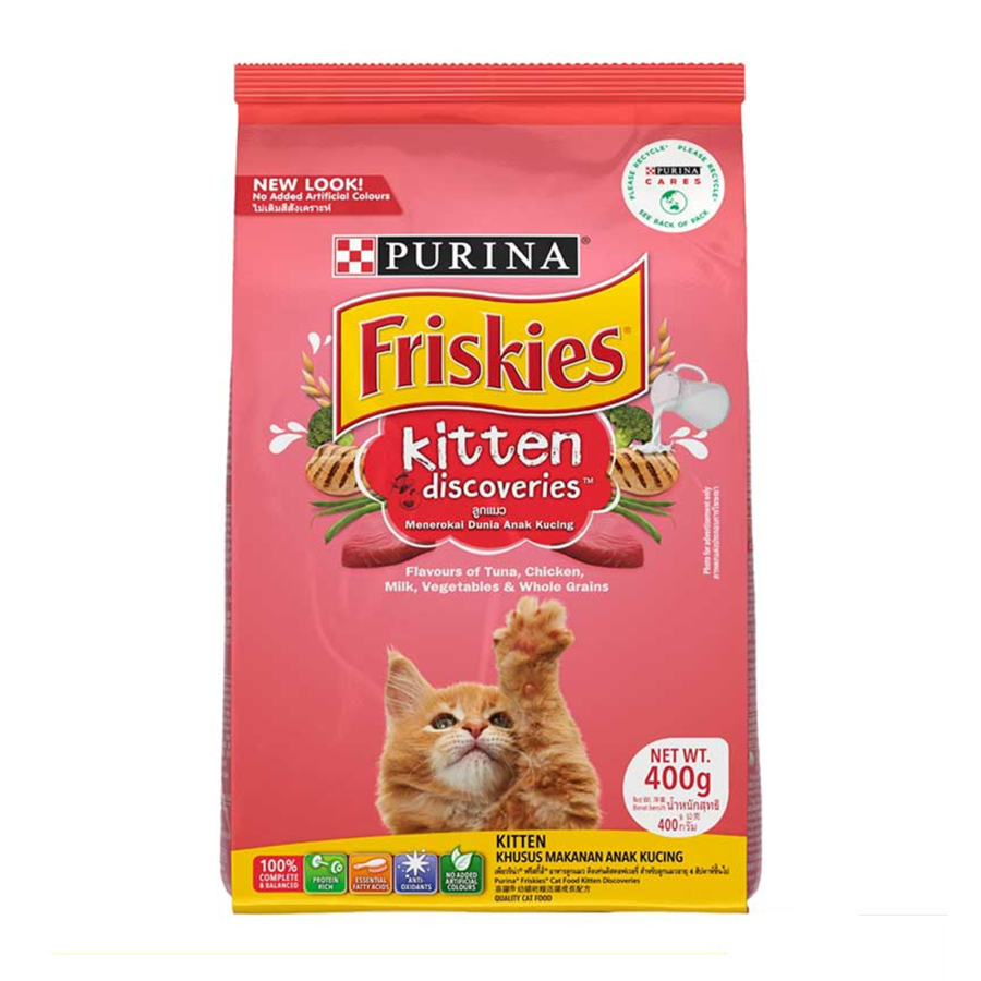 Friskies Kitten Discoveries Makanan Kucing 400gram