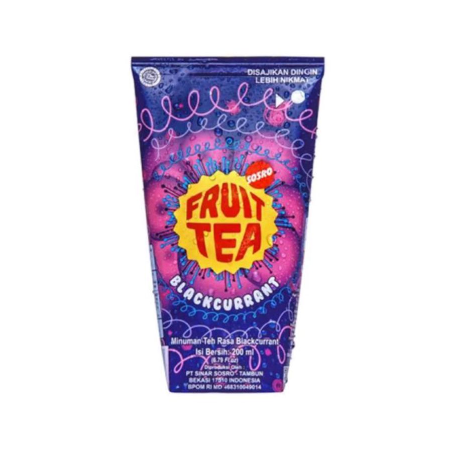 Fruit Tea Sosro Blackcurrant/Teh 200ml