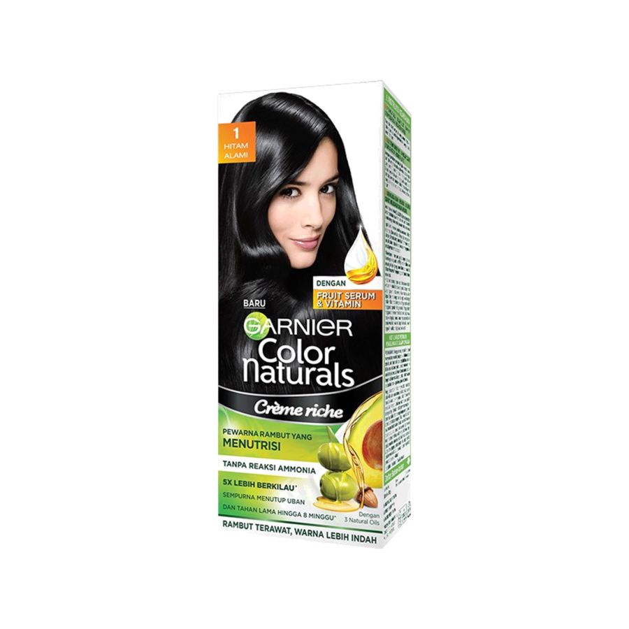 Garnier Color Natural Hair Color Natural Black/Cat Rambut 1packs