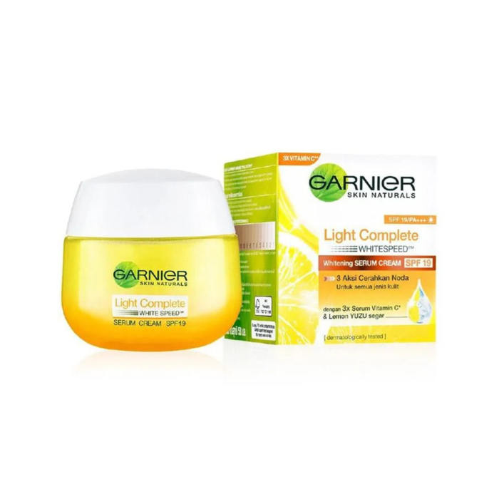 Garnier Light Complete White Speed Yuzu Whitening Serum Cream SPF 19