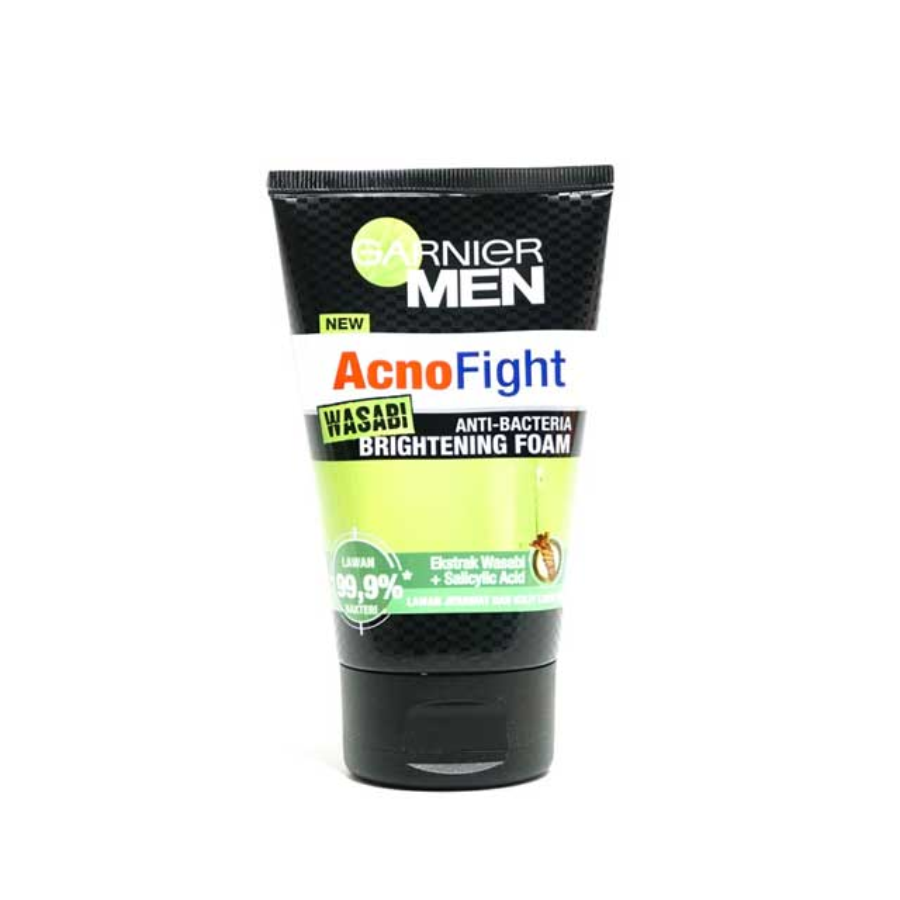 Garnier Man Facial Foam Acno Fight Wasabi 100ml 100ml 100ml