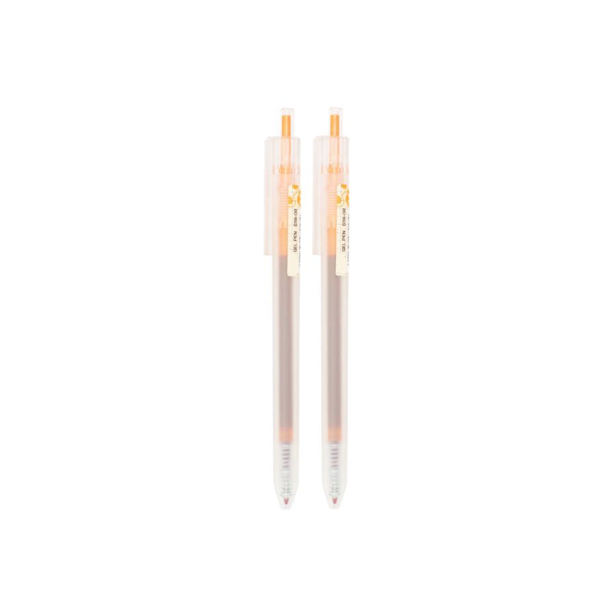 Gel Colour Ballpoint / Pulpen 0.5mm Orange - Astro Basics 1pack