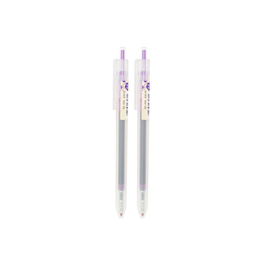 Gel Colour Ballpoint / Pulpen 0.5mm Purple - Astro Basics 1pack