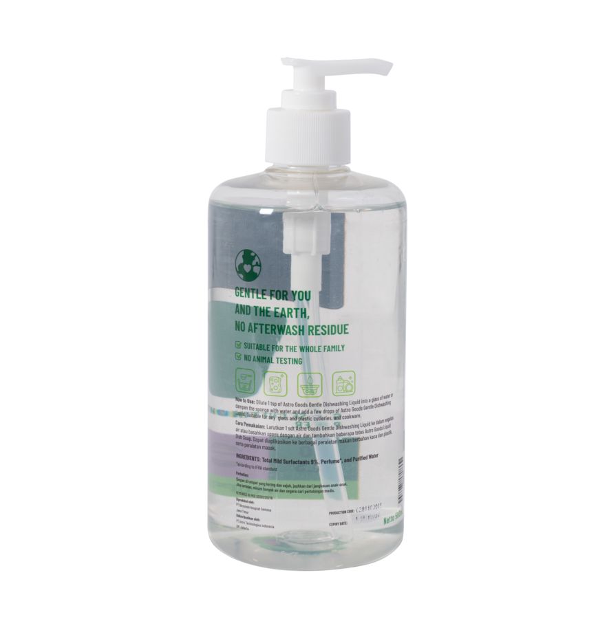 Gentle Dishwashing Liquid 500ml/Sabun Cuci Piring - Astro Goods 500ml
