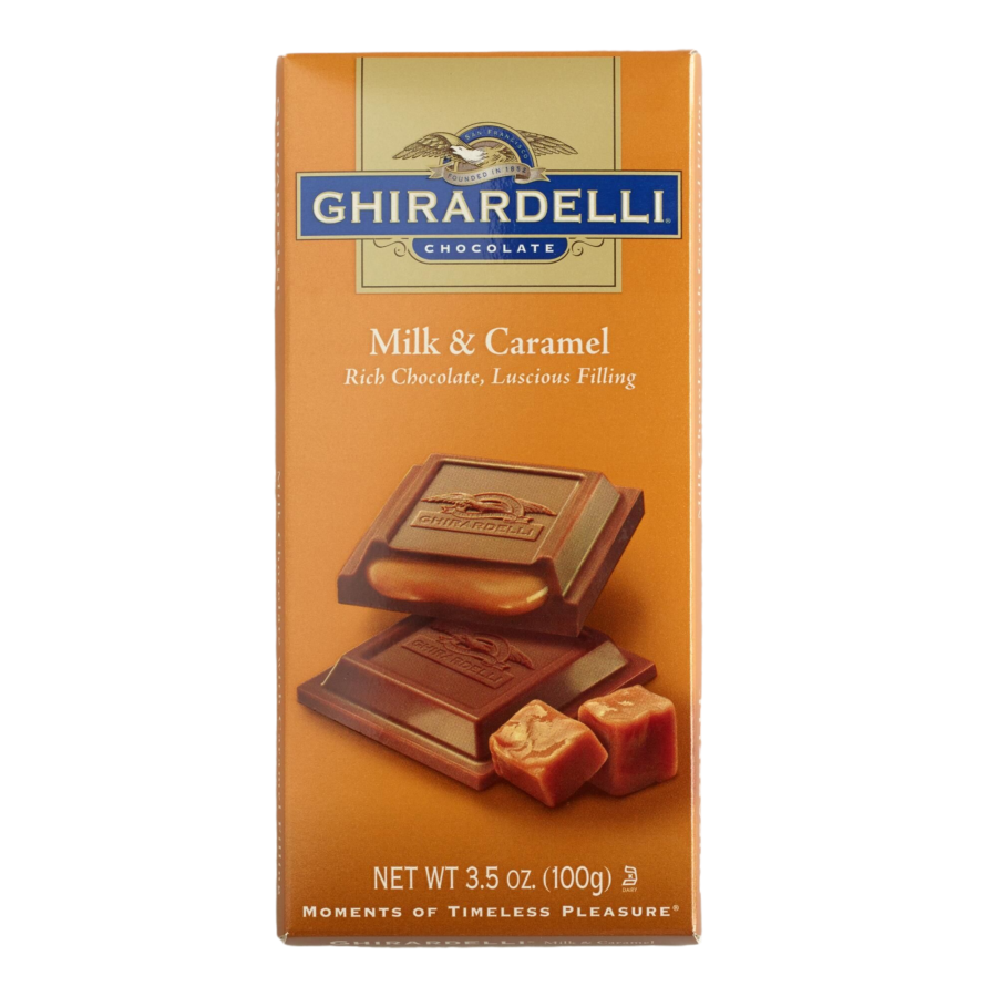 Ghirardelli Chocolate Milk & Caramel Bar 100gram