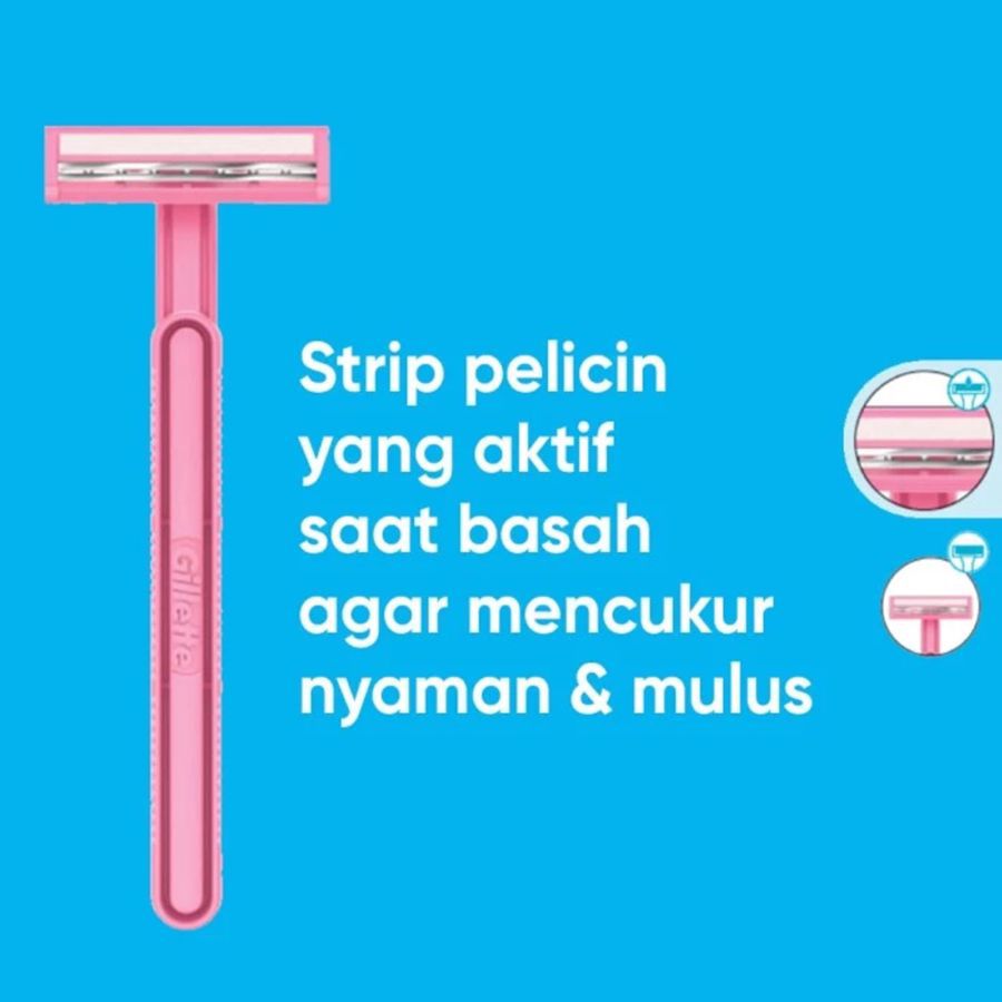 Gillette Simply Venus Basic Daisy 3 Blades Pisau Cukur 2pcs