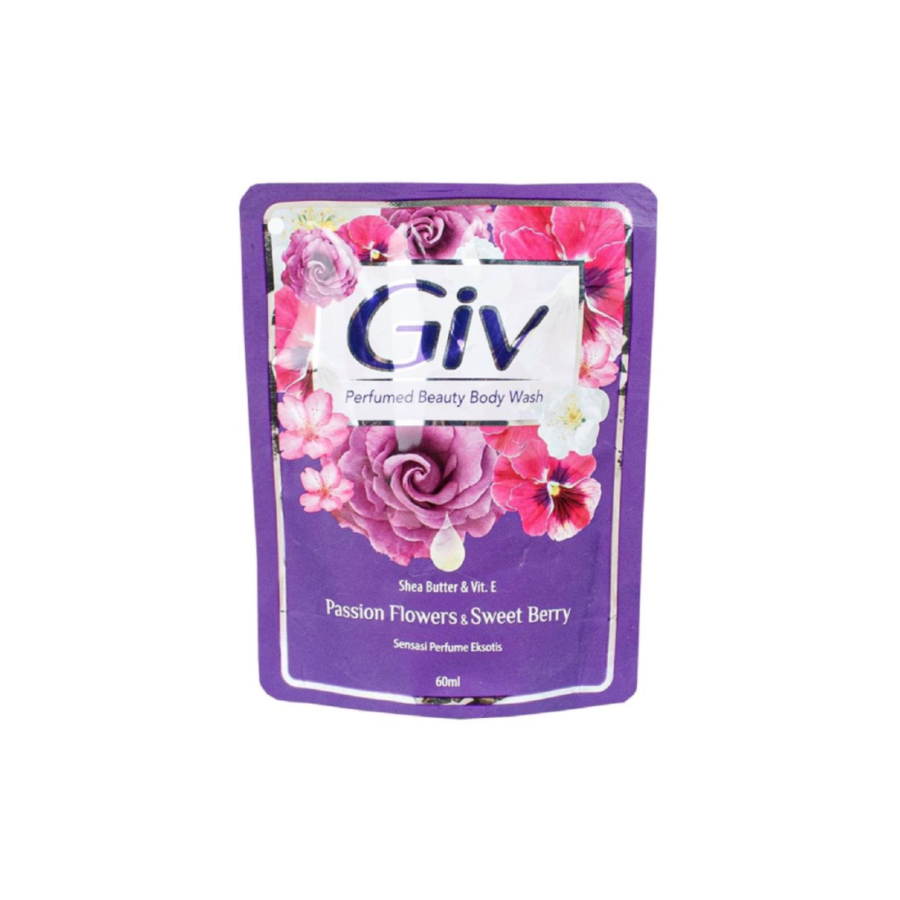 Giv Passion Flowers & Sweet Berry Body Wash Refill 60ml