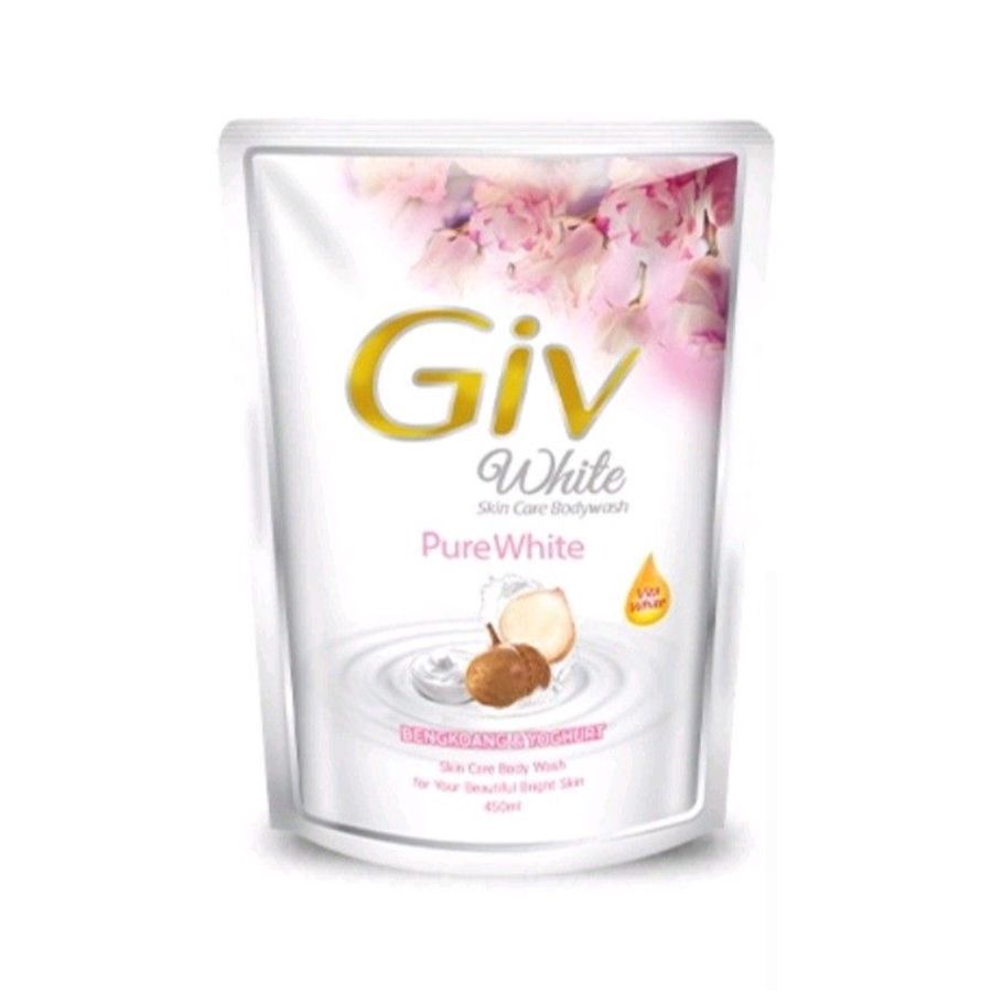 Giv Body Wash Pure White Bengkoang Pouch 400ml