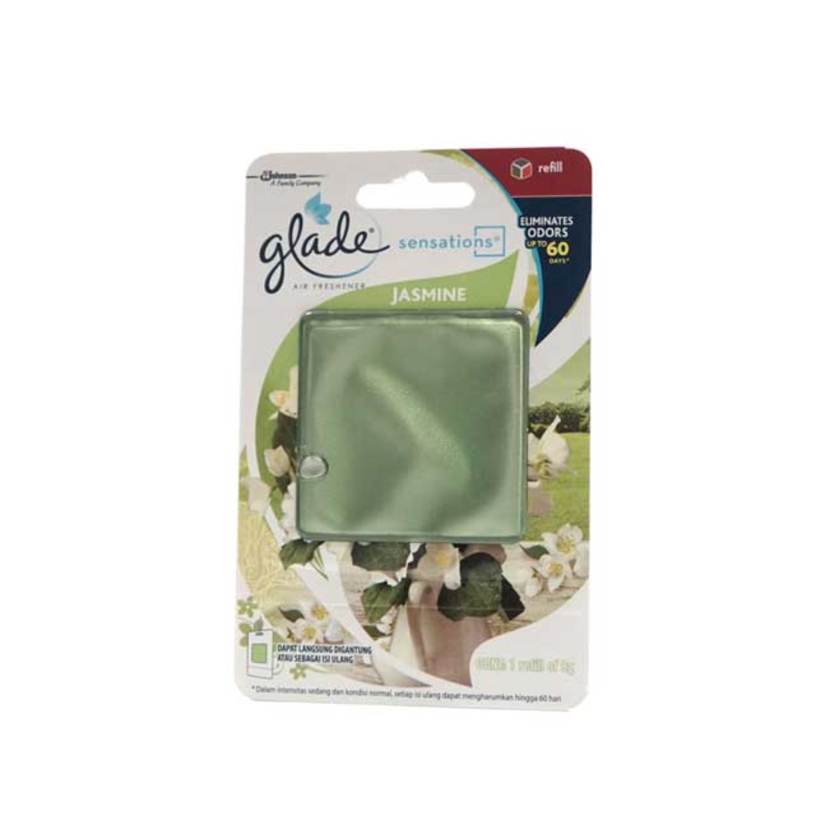 Glade Glass Scents Sensations Jasmine Refill 8gr/Pewangi Ruangan