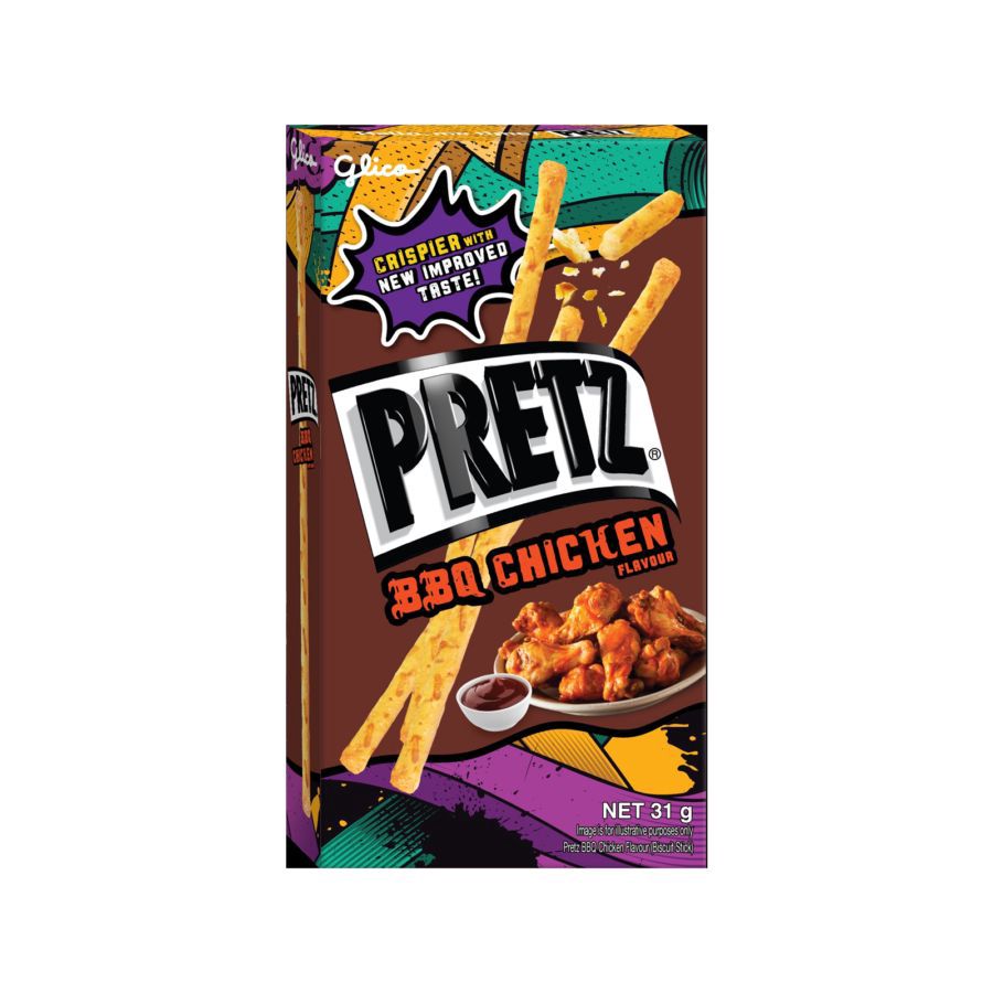Glico Pretz Biskuit Stick - Ayam Bbq 31gram