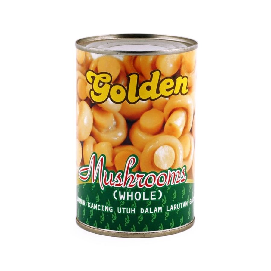 Golden Canned Mushroom Whole/Jamur Kancing Kaleng 425gram