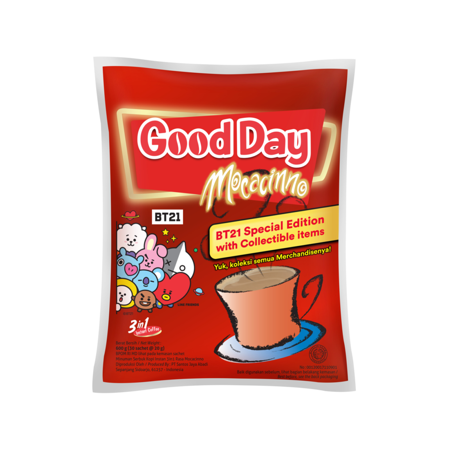 Good Day 3in1 Instant Mocacinno Bag 20g isi 30sch/Kopi Bubuk 600gram