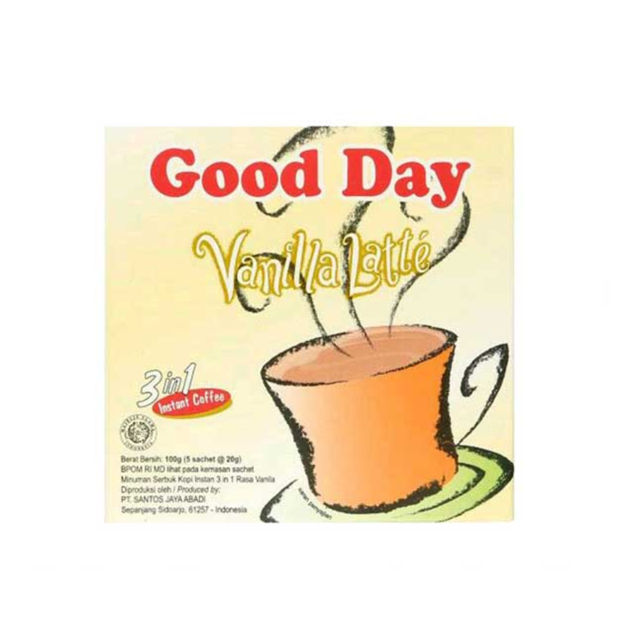 [INVALID] Good Day Kopi Vanilla Latte 20gr x 5pcs 100gram