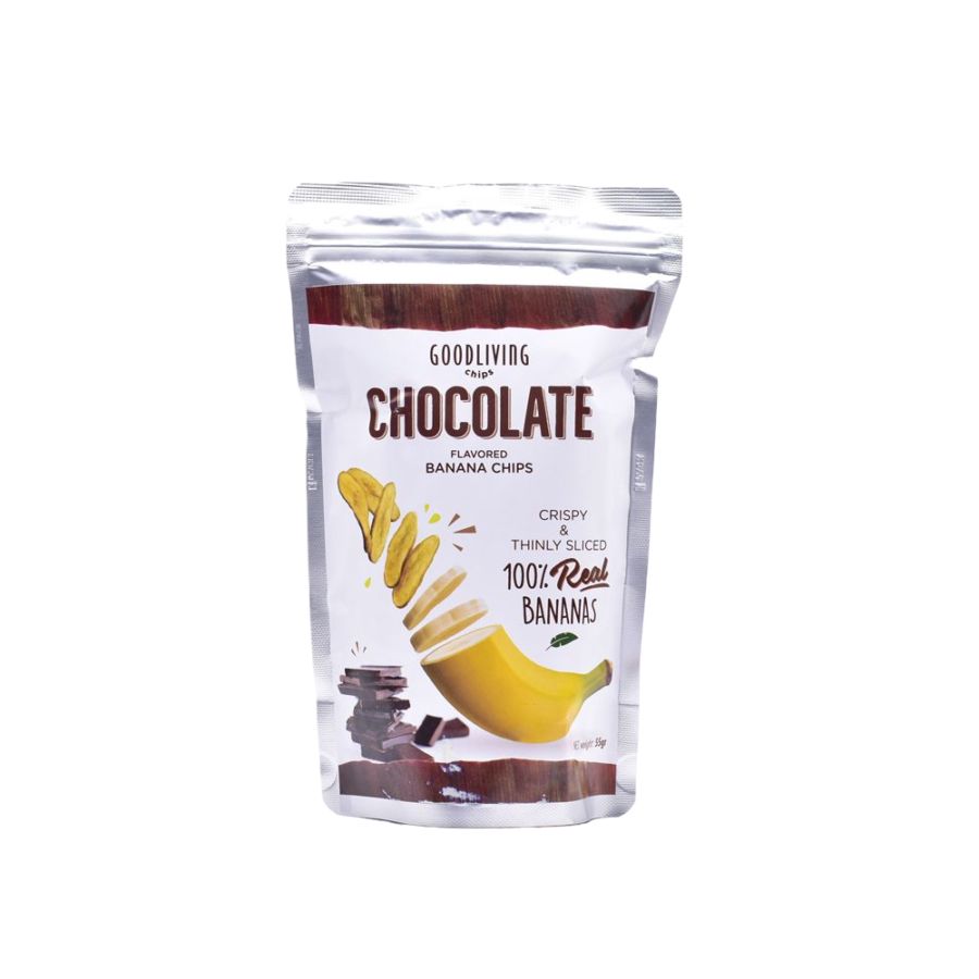 Good Living Living Chocolate Banana Chips 55gram
