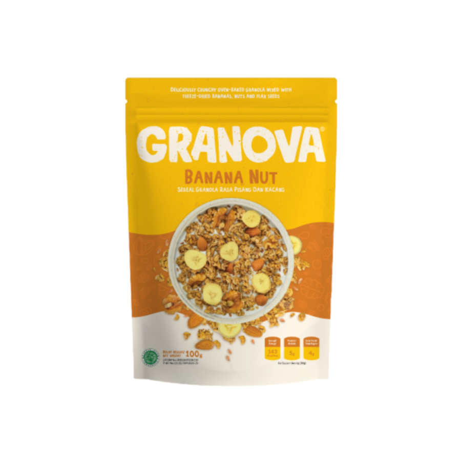 Granova Homemade Granola Banana Nut 100gram