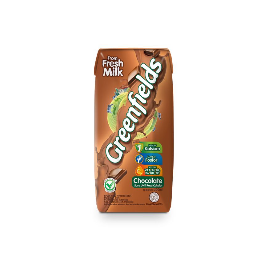 Greenfields UHT Chocolate/Susu UHT 200ml