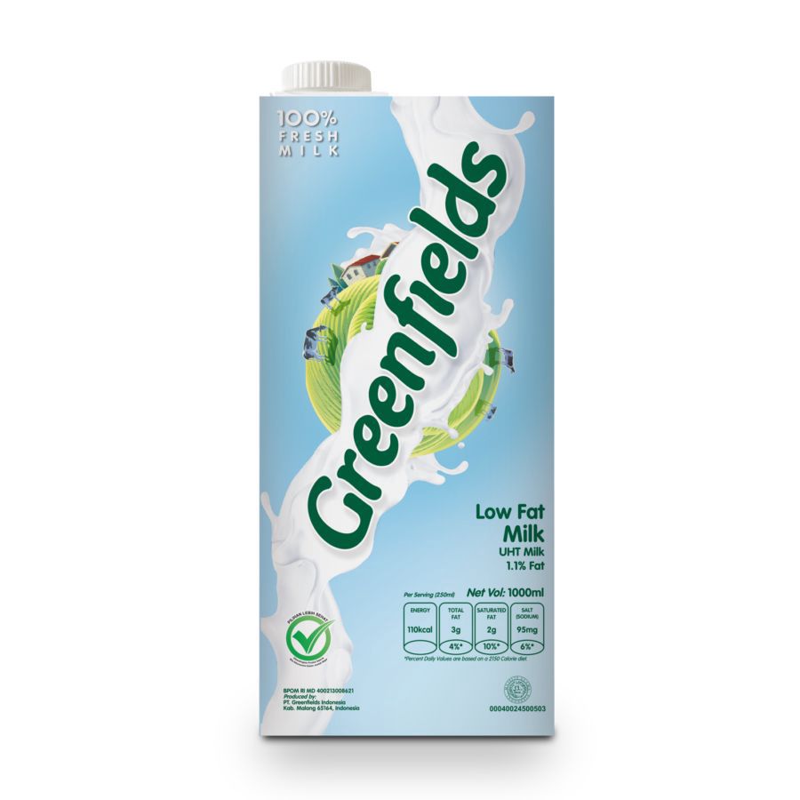 Greenfields UHT Low Fat 1liter