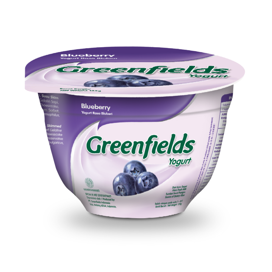 Greenfields Yogurt Blueberry/Yoghurt 125gram