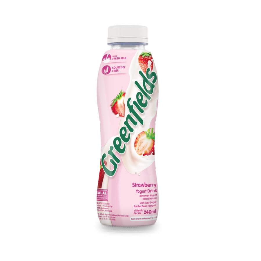 Greenfields Yogurt Drink Strawberry/Yoghurt 240ml