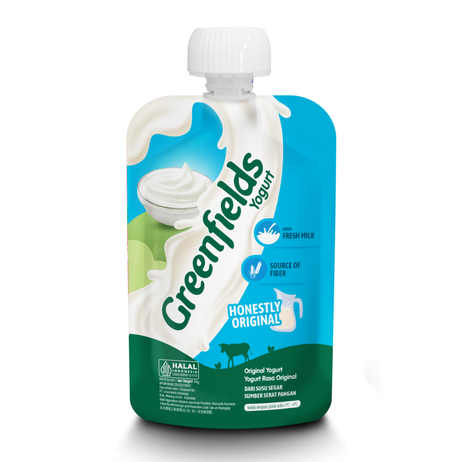 Greenfields Yogurt Pouch Original/Yoghurt 110gram