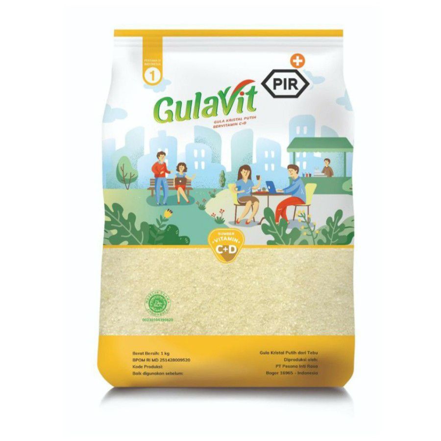 Gulavit Putih Vitamin C+D 1kg