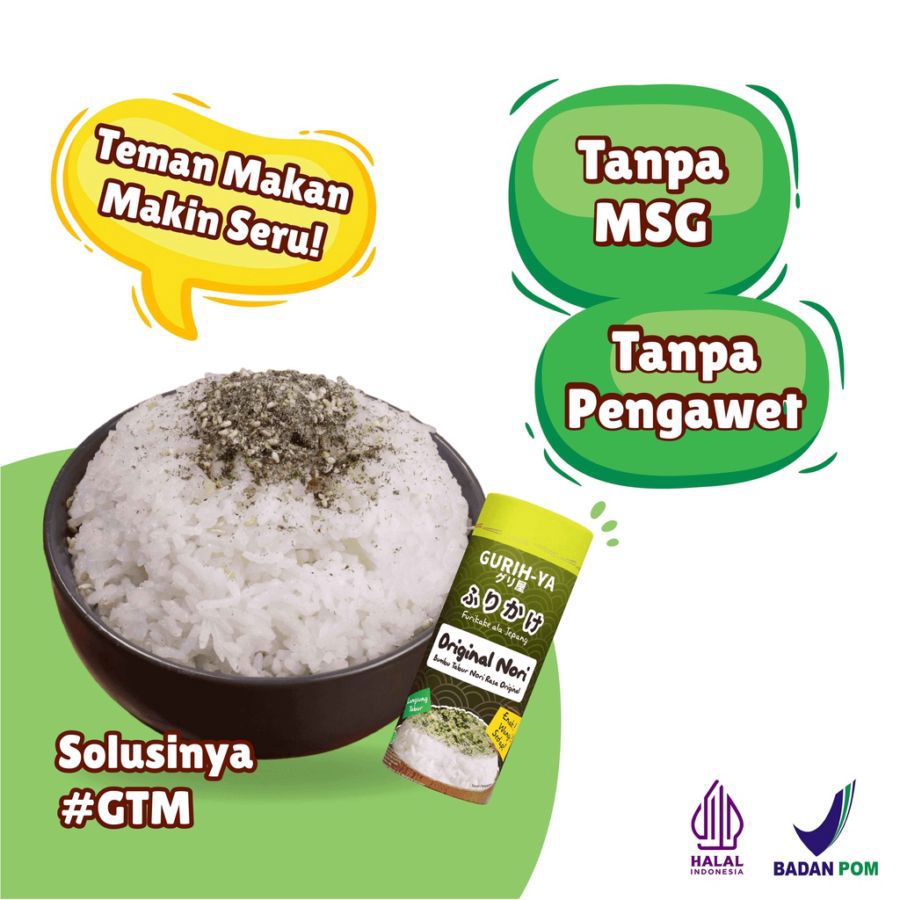 Gurih-ya Rumput Laut Tabur Original 45gram